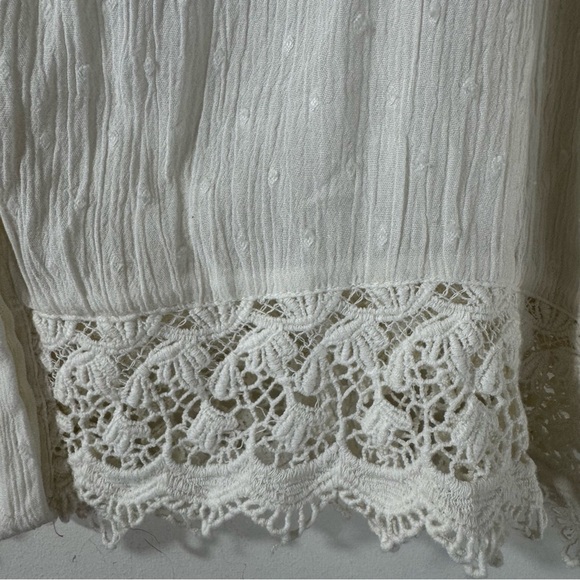 Chico’s Lace Swiss Dot Colorful Embroidered Boho Top - Picture 3 of 11